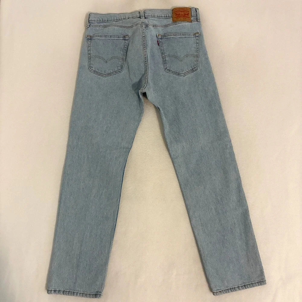 Vtg Levis 505 Jeans Mens‎ Size 36x32 Straight Leg Light Wash Denim Pants Y2K